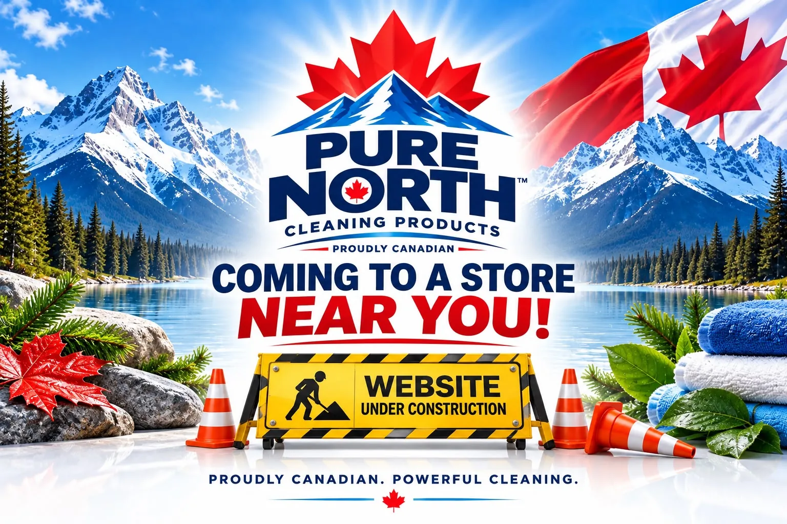 PureNorth Cleaning Products – Coming to a store near you. Website under construction.